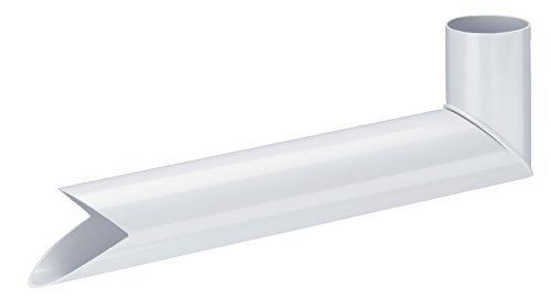 INEFA Wasserspeier Fallrohr, PVC Weiß DN 50, Übergangsstück aus PVC-U Kunststoff, für Regenfallrohr/Regenrohr, einfache…