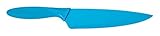 ZYLISS Chef's Knife with Sheath Cover, 7.5-Inch Non-Stick Stainless Steel Blade, Blue