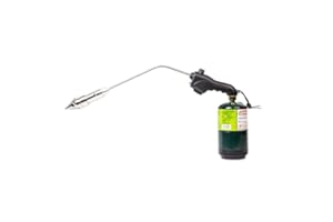 ROCKETFIRE Fire Starter Torch | Perfect Propane Torch Head, Grill Gun, Charcoal Torch | Compatible with Bernzomatic Propane & MAP/PRO Fuels | Stainless Steel Tri-Flame Tip | Fuel NOT Included | Black
