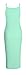 Forever Women's Halter Solid Sleeveless Midi Fitted Dress, Mint, 18/20 Plus
