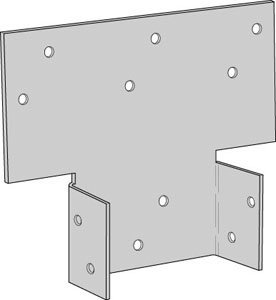 4x4 2PC Post Beam Cap
