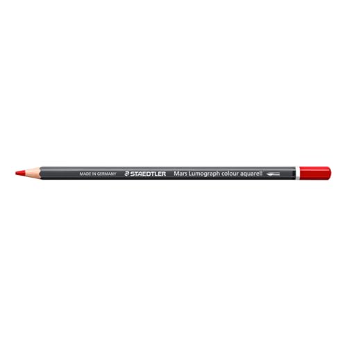 STAEDTLER Watercolour Pencil - Dark Red - Mars Lumograph Colour Aquarell - Pack of 6, 104-29