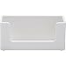 Poppin Business Card Holder, Holds Up to 90 Cards, Lacquer-Like Finish, Easy-Access Open Front, Sturdy Business Card Organizer, Colorful Contemporary Design (White)