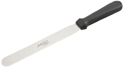 Ateco 1308 Ultra Straight Spatula With 8-Inch Stainless Steel Blade, Plastic Handle, Dishwasher Safe