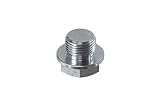 PitVisit O2 Sensor Bung Plug M18 x 1.5 Oxygen Wideband Sensor Bung Plug with 22mm Hex Head fits Bosch Type Lambda Sensor and Standard Bung Universal Fit (1 Pack)