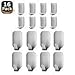 Adhesive Hooks, Bestfy Heavy Duty Wall Hooks Stainless Steel Ultra Strong Waterproof Hanger for Robe, Coat, Towel, Keys, Bags, Home, Kitchen, Bathroom (Set of 16)