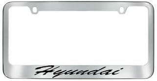 Hyundai Script License Plate Frame