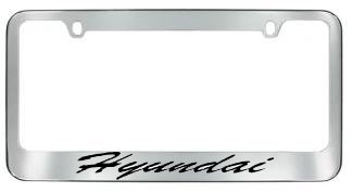 Hyundai Script License Plate Frame