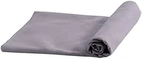 Microfibre Towel EXTRA LARGE Microfiber Yoga Mat Towel Beach Towel for Gym, Fitness, Swimming, Sports, Travel, Camping, Hiking, Beach, Yoga, Pilates, Bath 50x100CM Grey