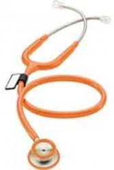 MDF MD One Stainless Steel Premium Dual Head Stethoscope - Orange - MDF77727