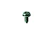 NSI GSH Solid Wire Grounding Hex Head Screw, Green, Pack of 100