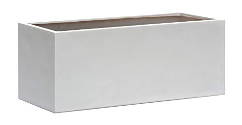 ESCHBACH® Pflanzkübel Box 100 Weiß Rechteckig * 100 x 45 x 45 cm * 10 Jahre Garantie