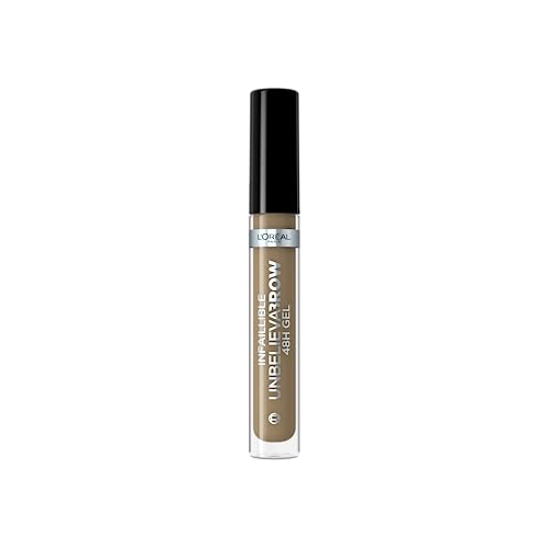 LOreal Paris UnbelievaBrow Long-Lasting Eyebrow Gel, Smudge-Proof, Transfer-Proof, Waterproof, Nr. 7 Blonde