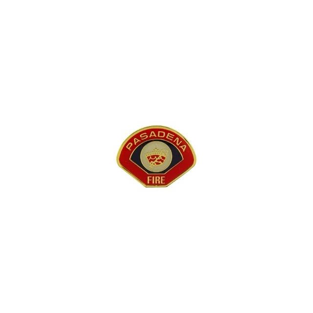 Metal Lapel Pin Fire Dept. & EMT Design Fire Dept. Badge Pasadena Fire