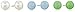 Amazon Collection Rhodium-Plated Sterling Silver Freshwater Cultured Pearl, Aquamarine, and Jade Stud Earrings (Set of Three Pairs) 8mm
