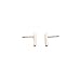 Honeycat Flat Drop Bar Stud Earrings in 18k Rose Gold Plate | Minimalist, Delicate Jewelry (Rose Gold)