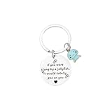 Friendship Keychain True Friends Funny Jellyfish
