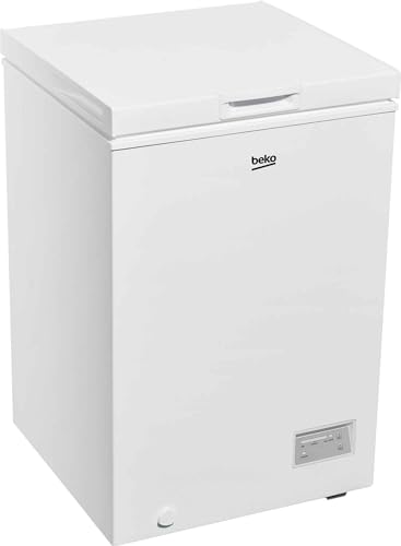 BEKO - CF100EWN - Gefrierschrank, horizontal, Klasse E, statisch, Gesamtvolumen Netto: 98lt, elektronische Steuerung, Farbe Weiß, Abmessungen HxBxT: 8