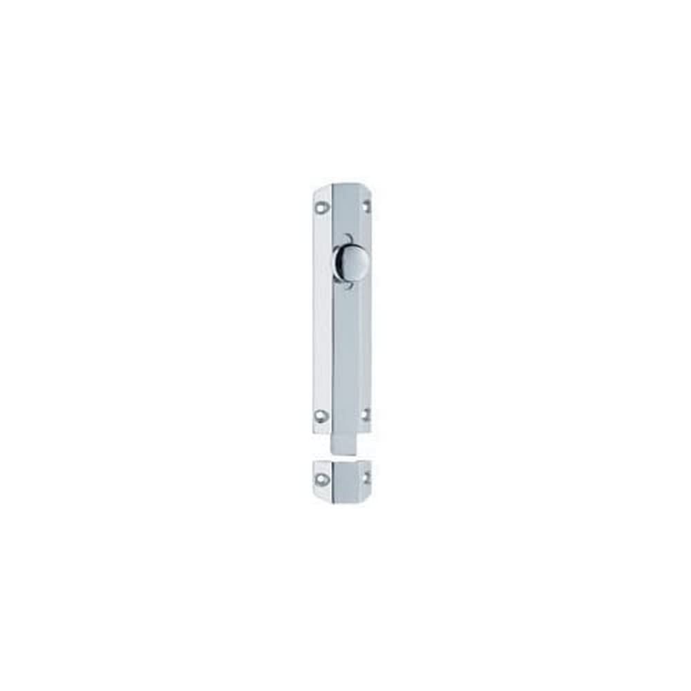 Carlisle Brass AQ84SC Surface Bolt C/W Extruded Flat Keeper, Satin Chrome, 250mm (10")