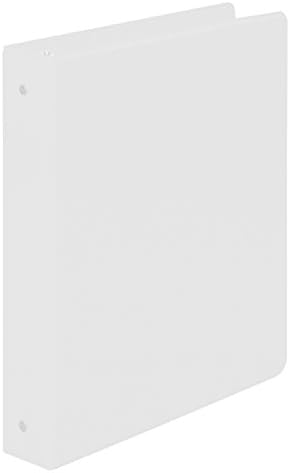 Neucon Plastics Heavy Duty 3 Ring Binder, White, 3 Pack