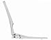 Soft close Dual Nozzles Non-Electric Bidet Elongated Toilet Seat in White with On/Off Solid Brass T Adapter | Water-Powered & Save Paper | Easy Installation and Slim Design