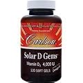 Carlson Labs Solar D Gems Natural Vitamin D3 with Omega-3, 4000 IU