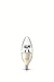 Philips 435156 40 Watt Equivalent Dimmable LED B13 Candelabra Base Decorative Candle Light Bulb Soft White, 8-Pack