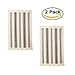 IKEA Flatwoven Cotton Area Rug Color Stripes, Machine Washable Kitchen Door Mat Runner (2, Gray Stripe)
