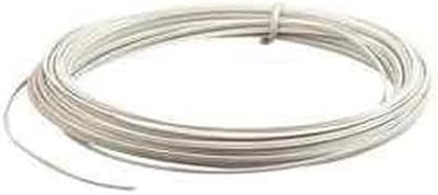 electrosmart 10M White Flat 2X Solid Core Door Bell Wire - Intercom Phone Entry