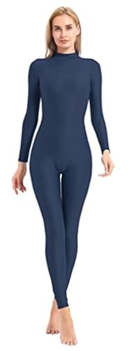 speerise Adult High Neck Zip One Piece Unitard Full Body Leotard