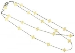 Vintage Black and Gold-tone Mini Cross Necklace