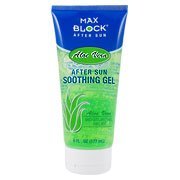 Max Block After Sun Soothing Aloe Vera Gel 6 Oz (3 Pack)