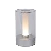Lucide TRIBUN – Tafellamp – Ø 9 cm – LED Dimb. – 1x3W 3000K – 3 StepDim – Mat chroom