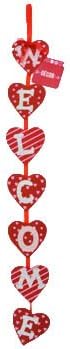 Valentines Day Hanging Wall Decoration (Hanging Hearts, 27")