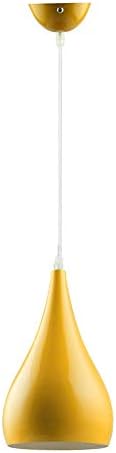 B2ocled Simple Pendant Lamp Shade Ceiling Lighting Restaurant Hallway Modern Light Fixtures Yellow [Energy Class A+]