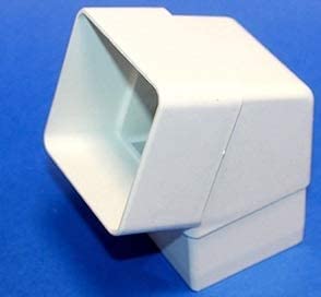 Marshall Tufflex Square 65mm Down Pipe 112 Degree Offset Angle Bend Elbow RWSB2 Black White Brown Clay (White)