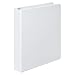 Wilson Jones Basic View Binder, Round Ring, 1 Inch, White