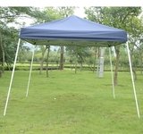 Outsunny Slant Leg Easy Pop-Up Canopy Party Tent, 10 x 10-Feet, Blue