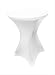 Luxury Collection White Spandex Cocktail Table Cover - Fitted High Top Round Table Cloth - Round Tablecloth Covers for Bar Table Pub Table Round Kitchen Table High Top Table Bistro Table