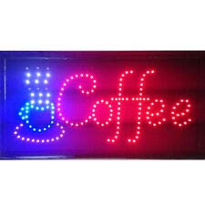 = COFFEE = THE ORIGINAL SSS® LED SIGN FLASHING Bright Animated POWERFUL NEON HANGING CHAIN FRONT SHOP DISPLAY