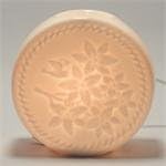 Aromatherapy Accessory Electric WAX WARMER Pot with AC Power Cord Ceramic Floral (1 Pack)