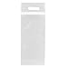 Sealable Wine Bag Clear Wine Bottle Bag – Doggy Wine Bags for Travel Plastic Wine Bags To Go, 50 Pack Wine Travel Pouch