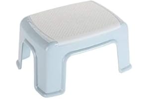 Plastic Stools Step Stool PP Plastic Seat Stools for Home, Office, Living Room Multifunctional Step Stool with Anti-Slip Pad 
