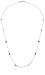 Amazon Essentials Sterling Silver AAA Cubic Zirconia Station Necklace, Mulit-Colored, 18.5