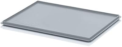 Auer Packaging Euro Container Lid 600 x 400mm Grey Heavy Duty Polypropylene
