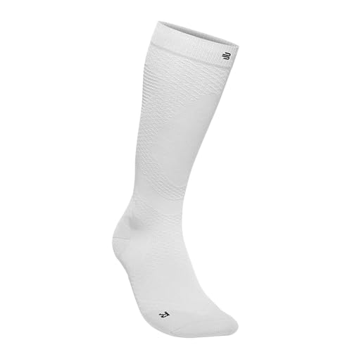 BAUERFEIND Run Ultralight Compression Socks, Woman, weiß, XL, 35-37