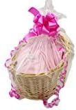 Personalised Baby Girl Gift Basket Hamper Newborn Christening Baby Shower Gift
