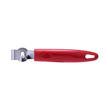 Lemon Zester Grater with Channel Easy Grip Citrus Stainless Steel Kitchen Gadgets Tool Best Bar Tool Knife Orange Peeler Silicone Handle