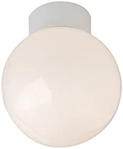 Opal Glass Globe Ip44 Bathroom Ceiling Light Fitting By Haysom