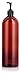JUVITUS Amber 32 oz Large Boston Round PET Plastic Bottles (BPA Free) with Black Lotion Pump (2 pack)